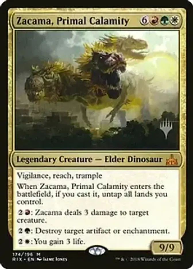 Zacama, Primal Calamity <planeswalker stamp> [RIX]