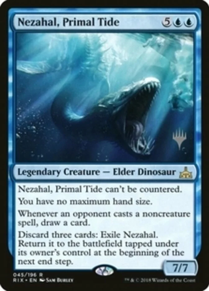 Nezahal, Primal Tide <planeswalker stamp> [RIX]