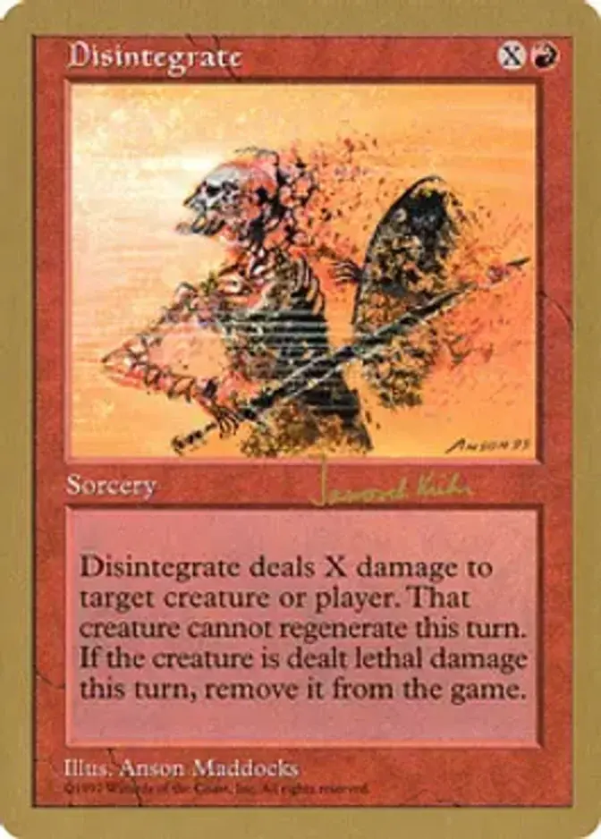 Disintegrate <Janosch Kuhn> [WC97]