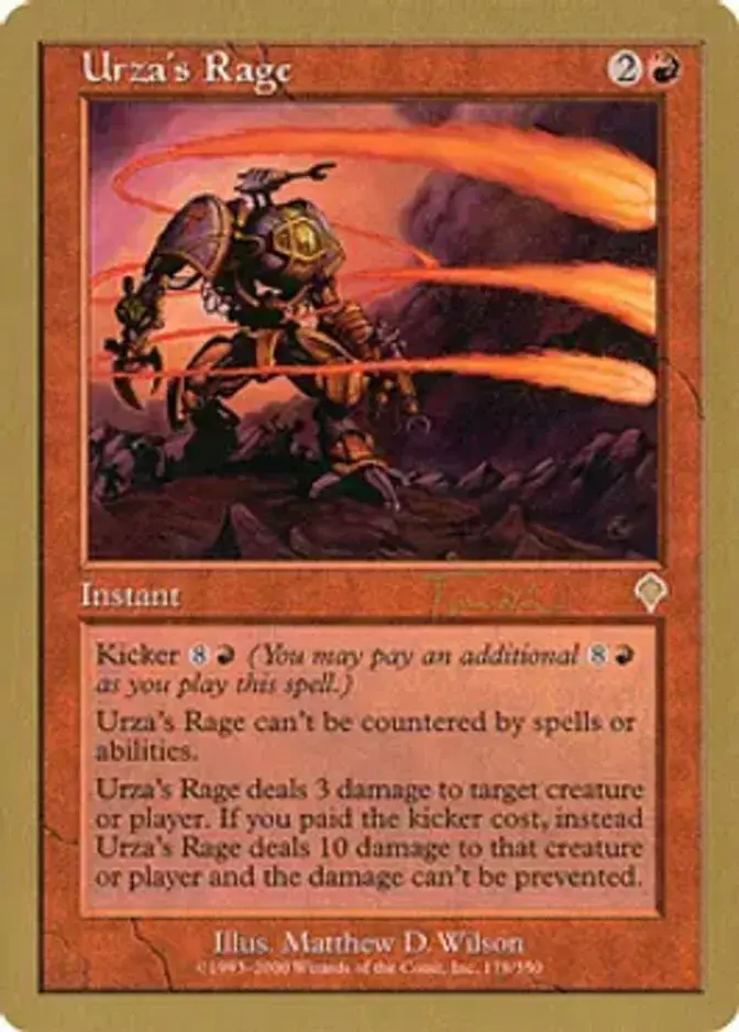 Urza's Rage <Jan Tomcani> [WC01]