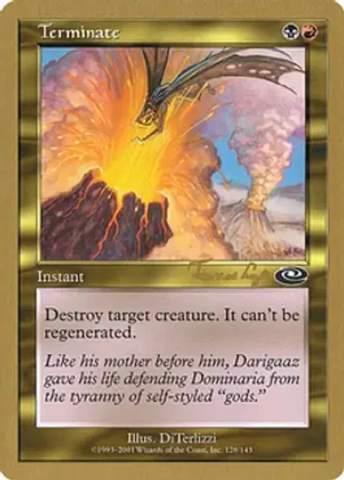 Terminate <Tom van de Logt> [WC01]