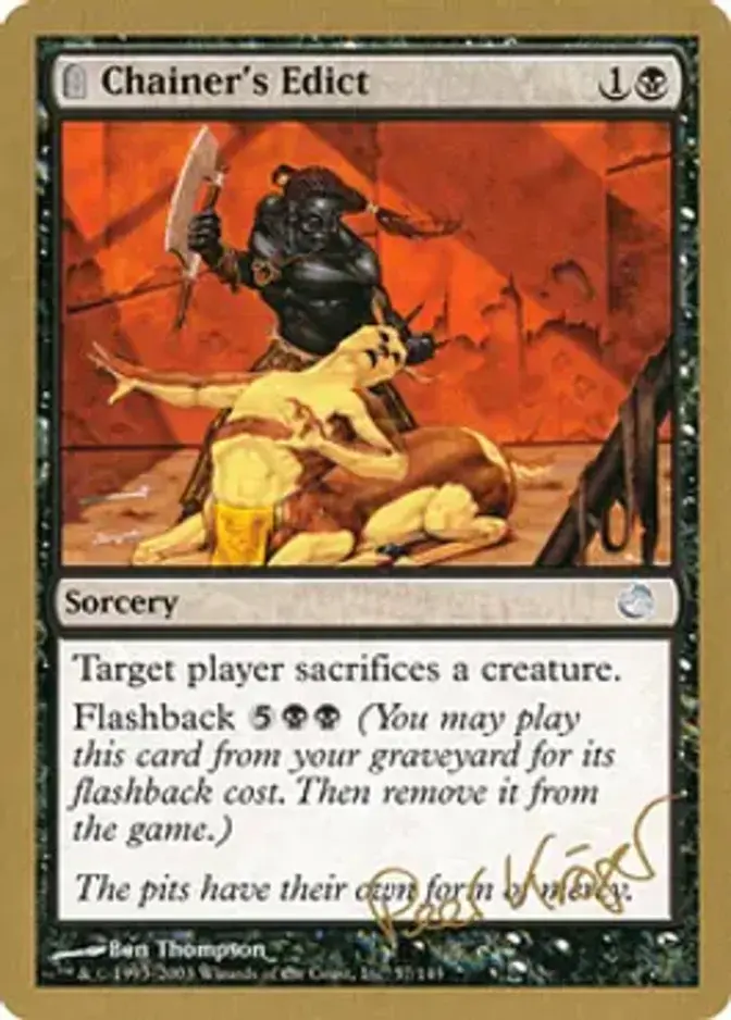 Chainer's Edict <Peer Kroger> [WC03]