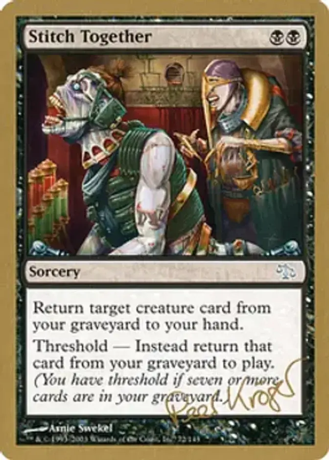 Stitch Together <Peer Kroger> [WC03]