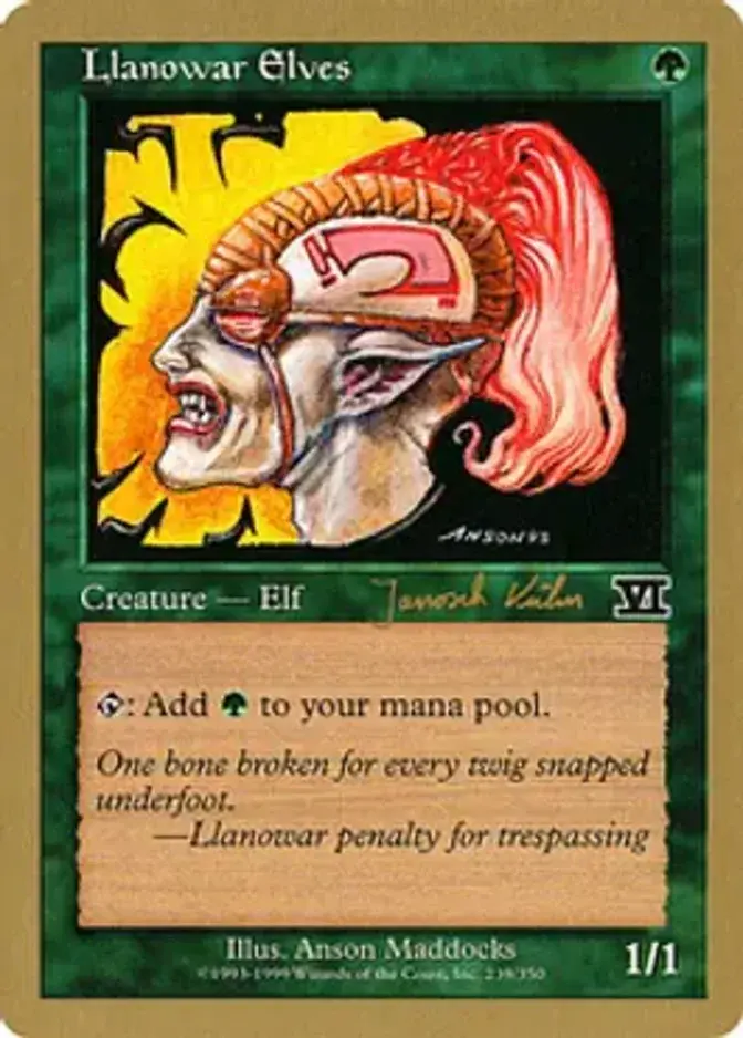 Llanowar Elves <Janosch Kuhn> [WC00]
