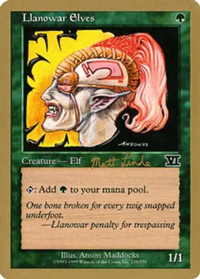 Llanowar Elves <Matt Linde> [WC99]