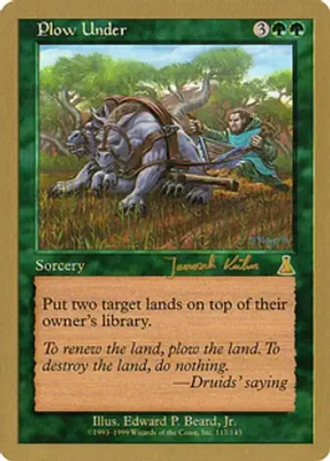 Plow Under <Janosch Kuhn> [WC00]