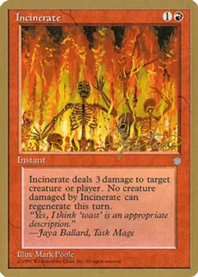 Incinerate <Mark Justice> [PTC]