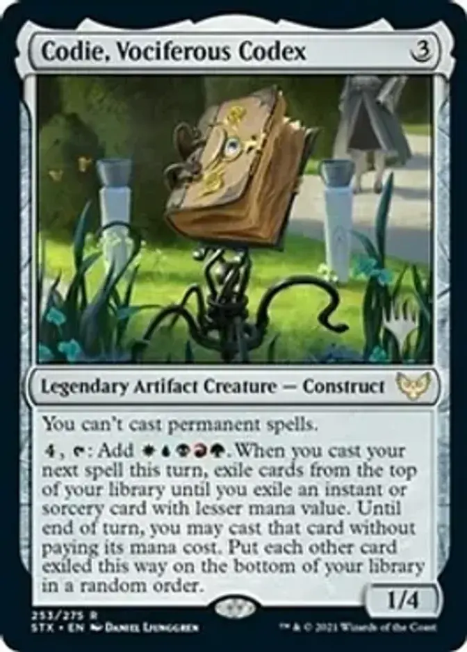 Codie, Vociferous Codex <planeswalker stamp> [STX]