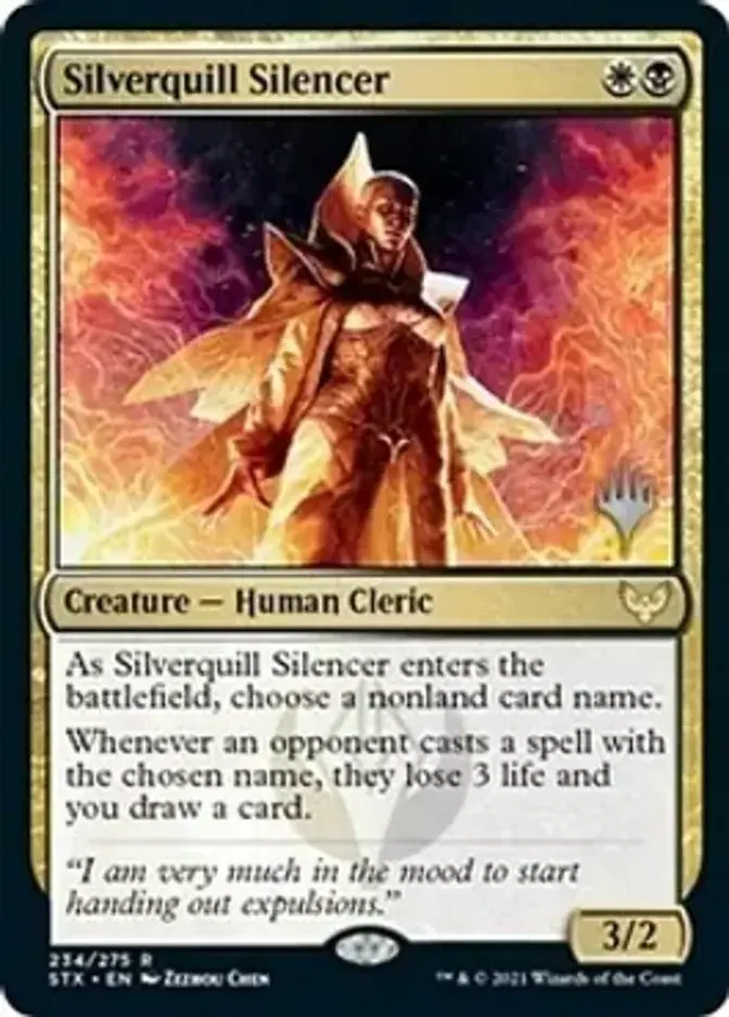Silverquill Silencer <planeswalker stamp> [STX]