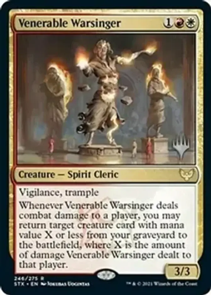Venerable Warsinger <planeswalker stamp> [STX]