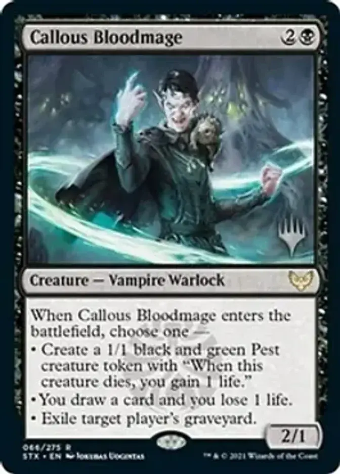 Callous Bloodmage <planeswalker stamp> [STX]