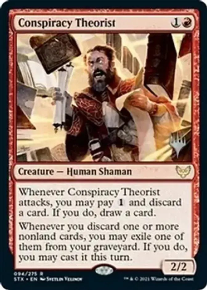 Conspiracy Theorist <planeswalker stamp> [STX]