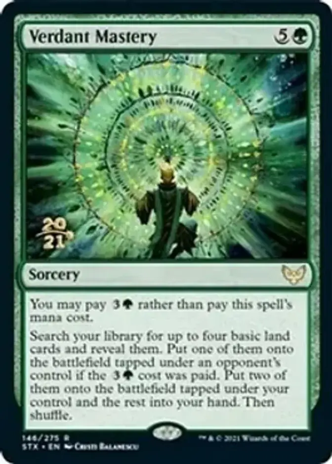 Verdant Mastery <prerelease> [STX] (F)
