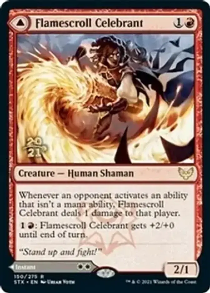 Flamescroll Celebrant <prerelease> [STX] (F)