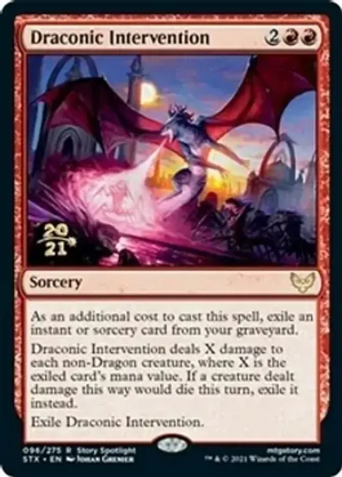 Draconic Intervention <prerelease> [STX] (F)