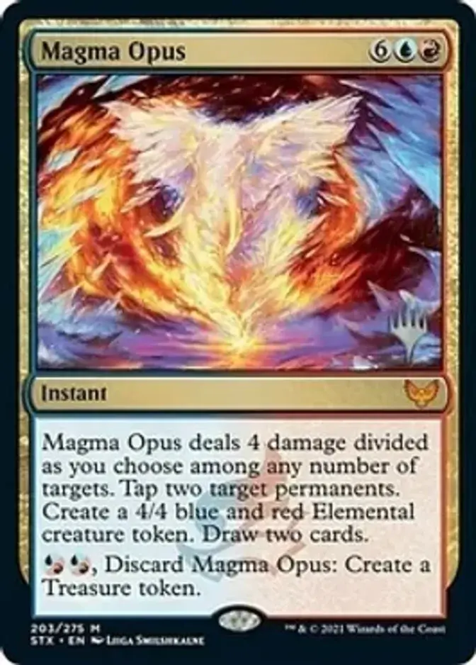 Magma Opus <planeswalker stamp> [STX] (F)