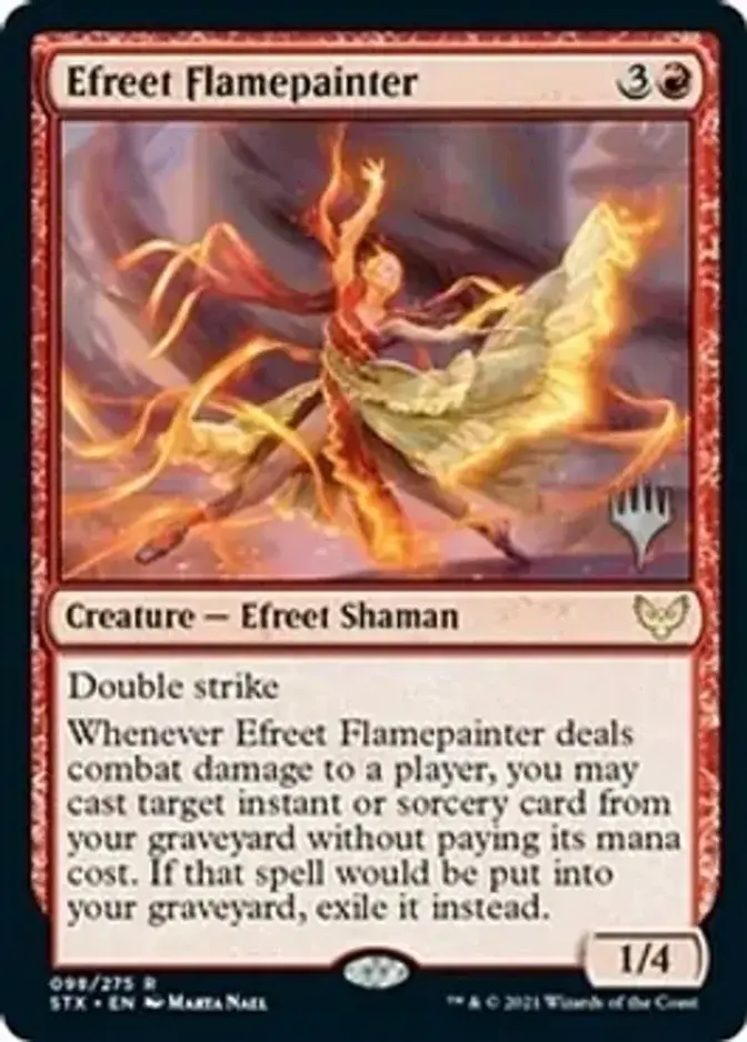 Efreet Flamepainter <planeswalker stamp> [STX] (F)