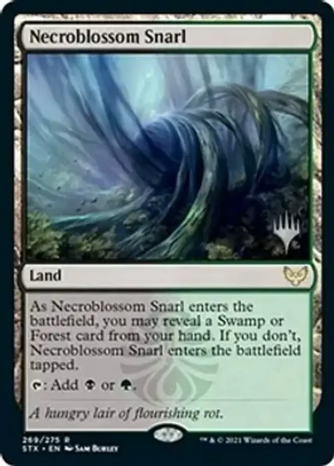 Necroblossom Snarl <planeswalker stamp> [STX] (F)