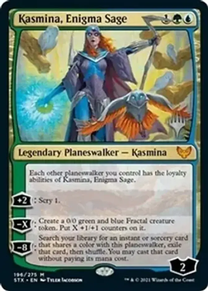 Kasmina, Enigma Sage <planeswalker stamp> [STX] (F)