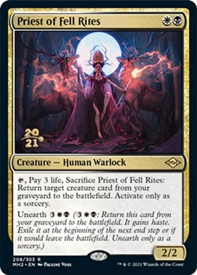 Priest of Fell Rites <prerelease> [MH2] (F)
