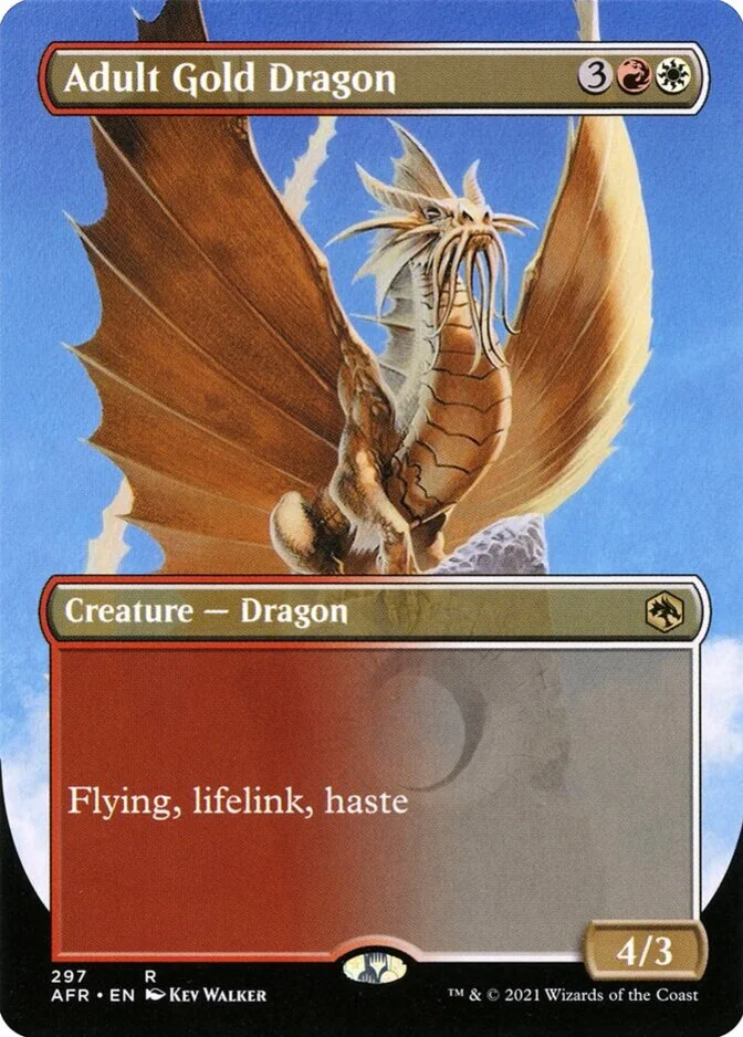 Adult Gold Dragon <borderless> [AFR]