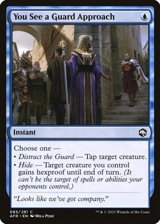 You See a Guard Approach [AFR]