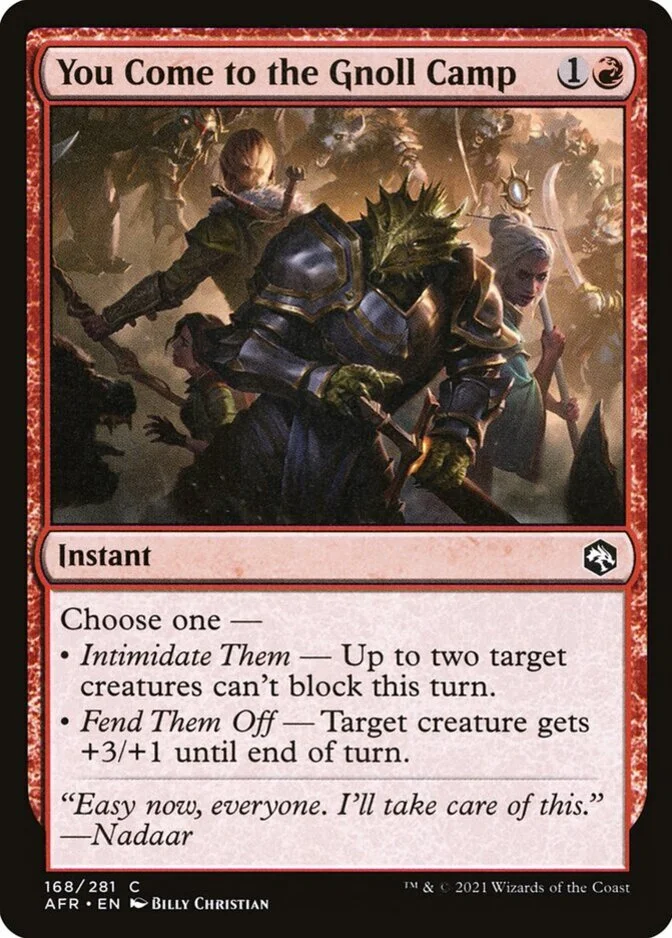 You Come to the Gnoll Camp [AFR] (F)