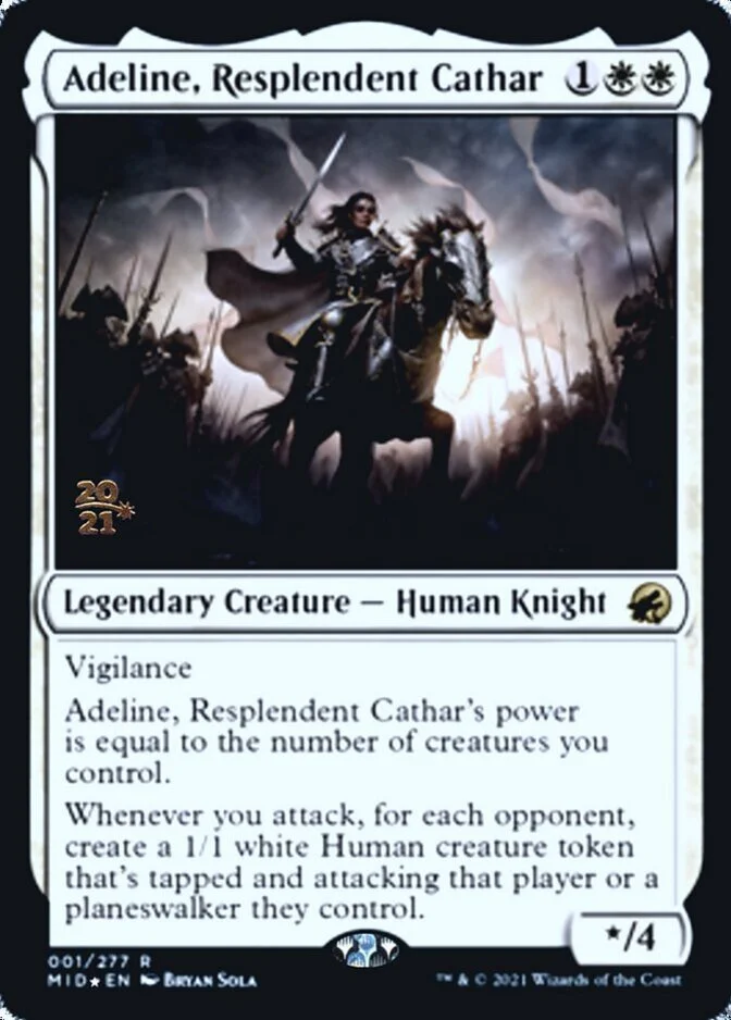 Adeline, Resplendent Cathar <prerelease> [MID] (F)