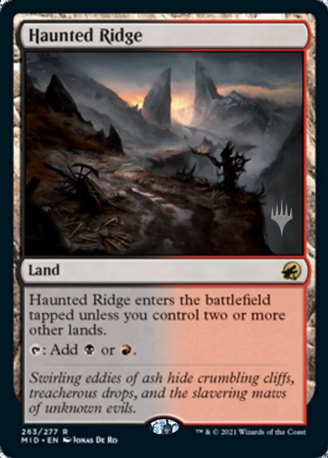 Haunted Ridge <planeswalker stamp> [MID]