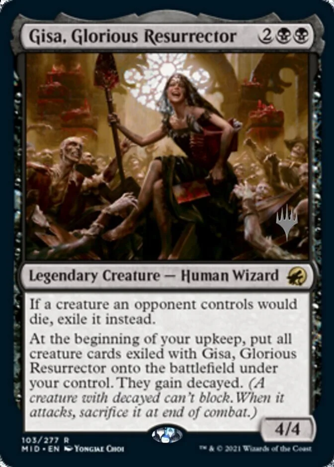 Gisa, Glorious Resurrector <planeswalker stamp> [MID]
