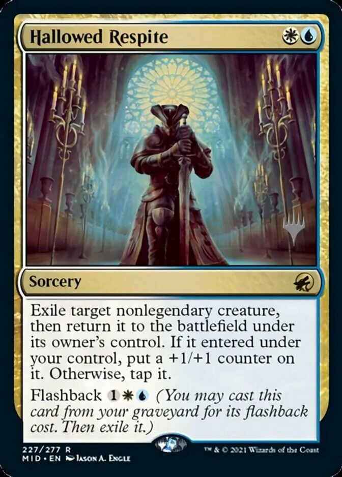Hallowed Respite <planeswalker stamp> [MID]
