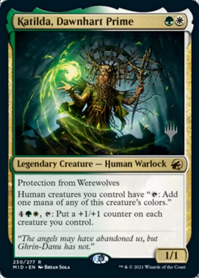 Katilda, Dawnhart Prime <planeswalker stamp> [MID]