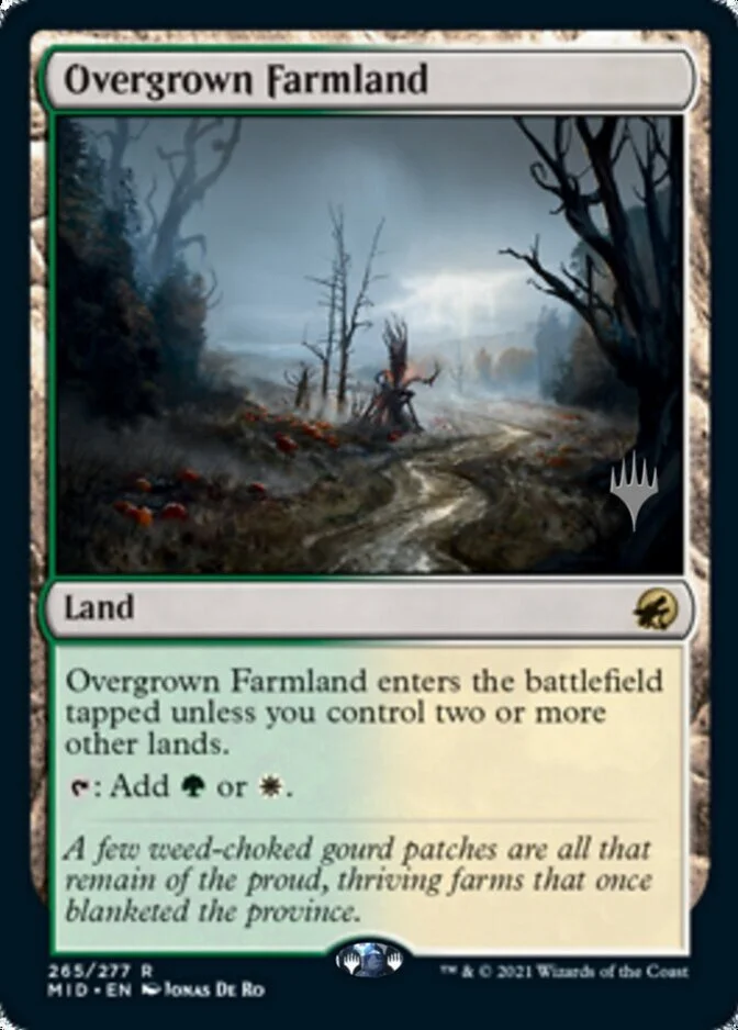 Overgrown Farmland <planeswalker stamp> [MID] (F)