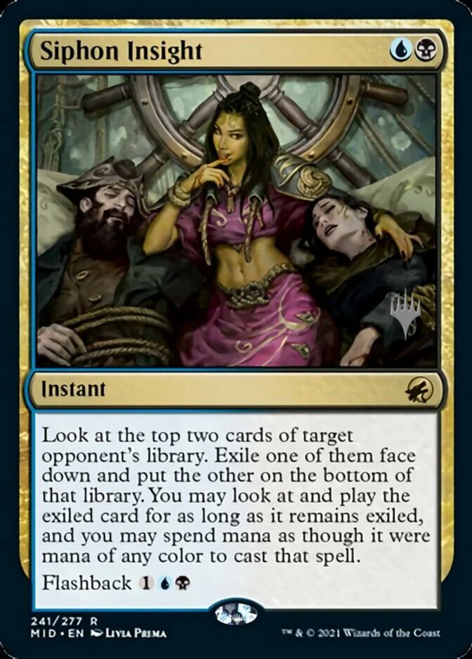 Siphon Insight <planeswalker stamp> [MID]