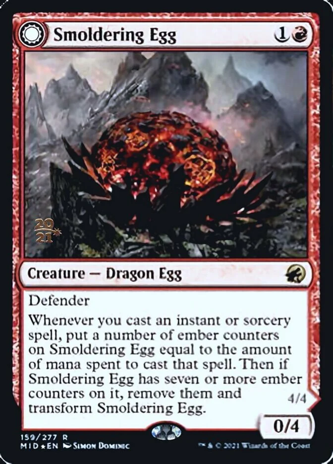 Smoldering Egg <prerelease> [MID] (F)