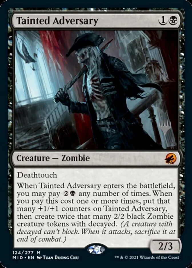 Tainted Adversary <planeswalker stamp> [MID] (F)