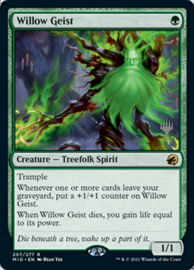 Willow Geist <planeswalker stamp> [MID] (F)