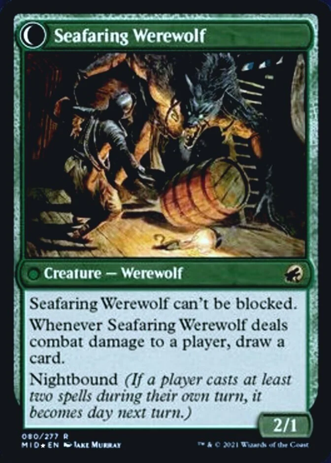 Seafaring Werewolf <prerelease> [MID] (F)