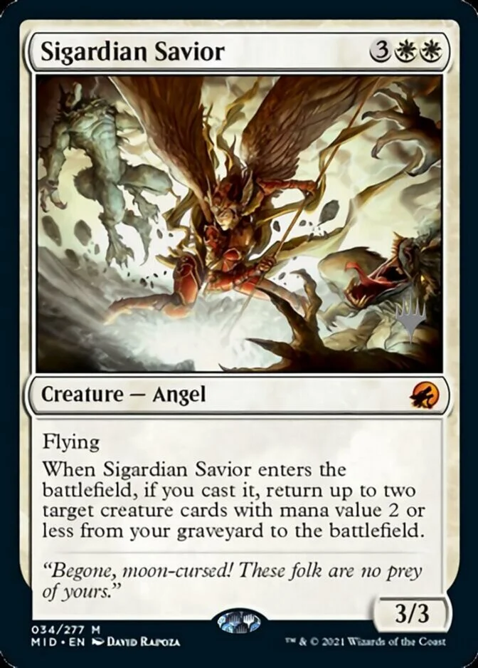 Sigardian Savior <planeswalker stamp> [MID] (F)