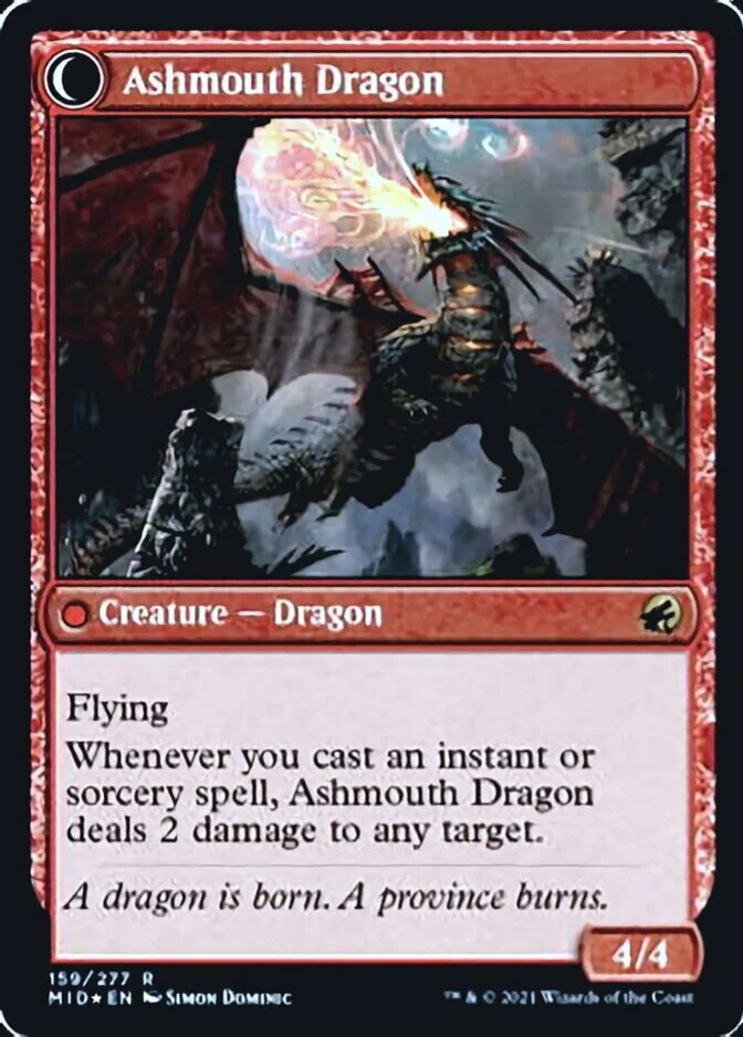 Ashmouth Dragon <prerelease> [MID] (F)