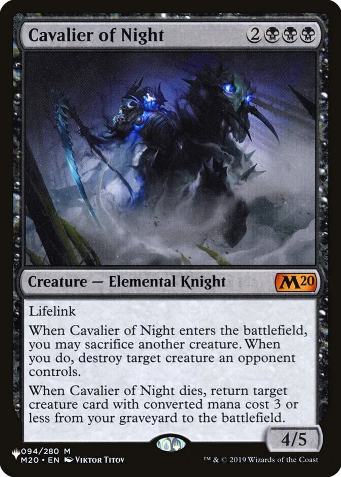 Cavalier of Night [PLIST]