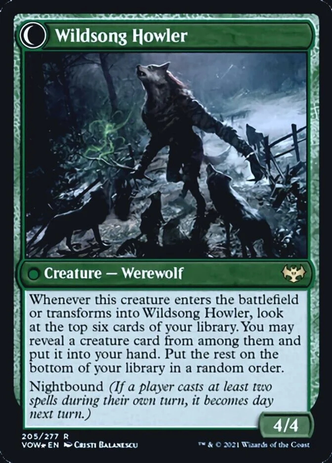Wildsong Howler <prerelease> [VOW] (F)