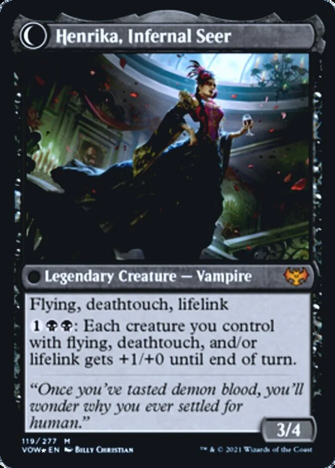 Henrika, Infernal Seer <prerelease> [VOW] (F)