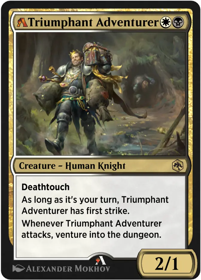 Triumphant Adventurer <magic arena rebalanced> [AFR]