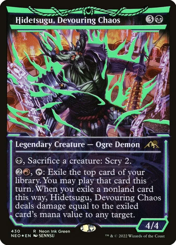 Hidetsugu, Devouring Chaos <neon ink green> [NEO] (F)