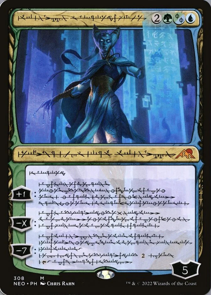 Tamiyo, Compleated Sage <phyrexian> [NEO] (F)