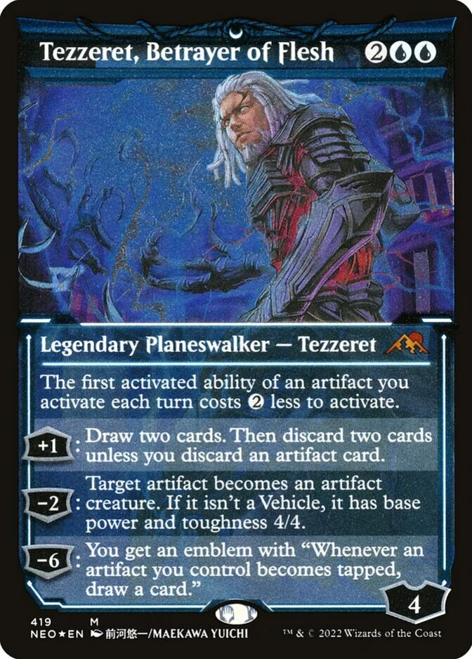 Tezzeret, Betrayer of Flesh <foil-etched> [NEO] (FE)