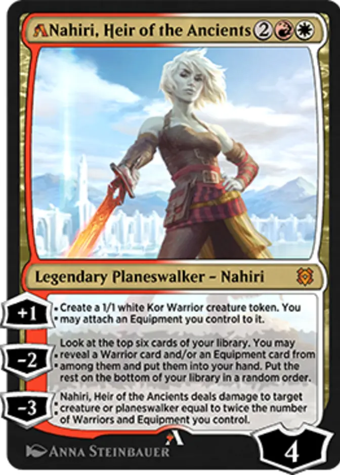 Nahiri, Heir of the Ancients <magic arena rebalanced> [ZNR]