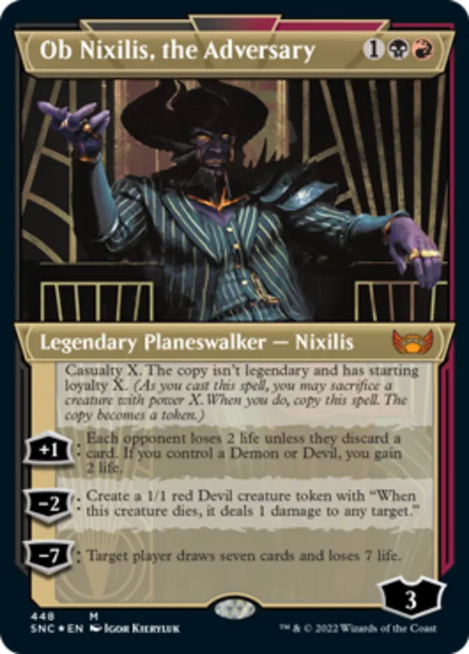 Ob Nixilis, the Adversary <foil etched> [SNC]