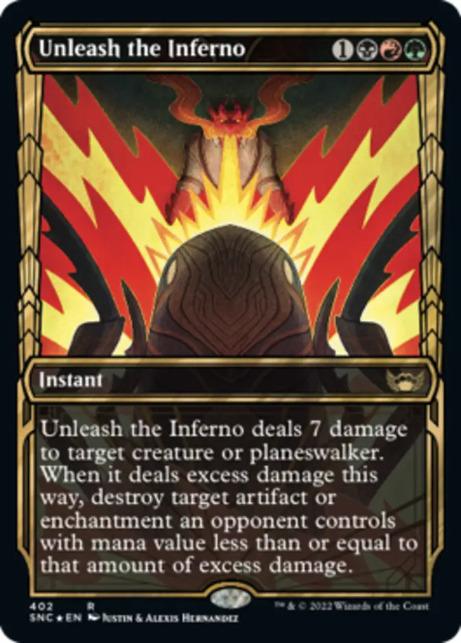 Unleash the Inferno <gilded foil> [SNC] (F)